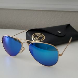 Ray-Ban Metal Aviator Sunglasses